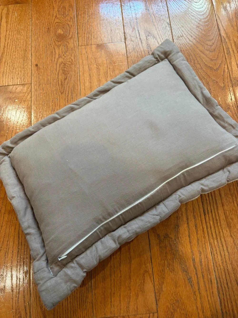 Vintage French Script Lumbar Accent Pillow Farmhouse Cottagecore Decor